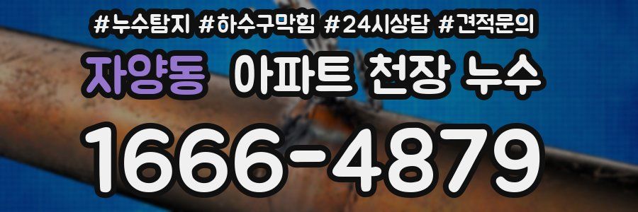 자양동 아파트 천장 누수