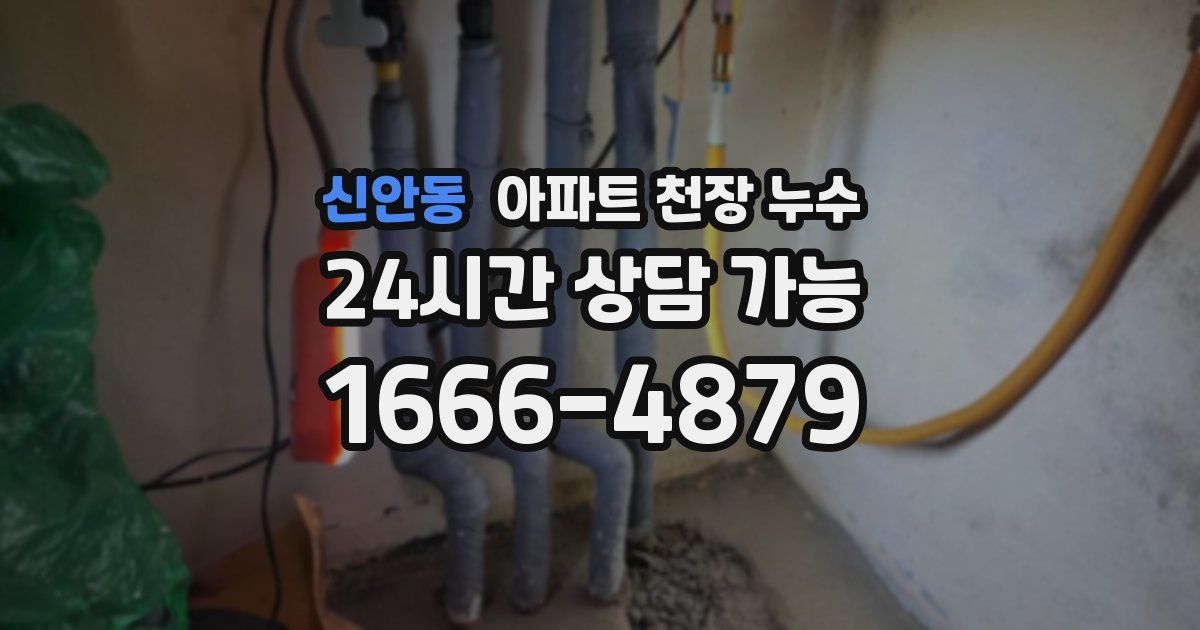 신안동 아파트 천장 누수