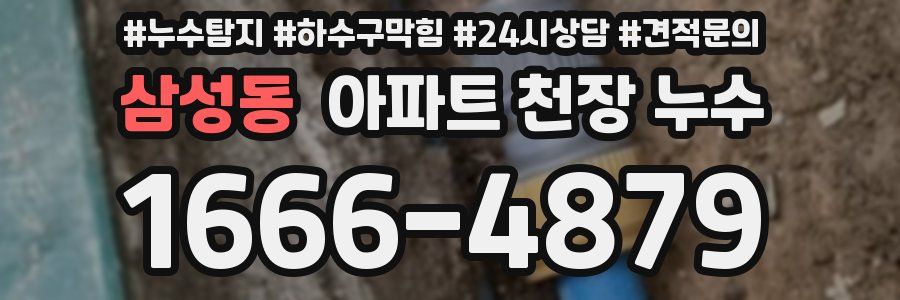 삼성동 아파트 천장 누수