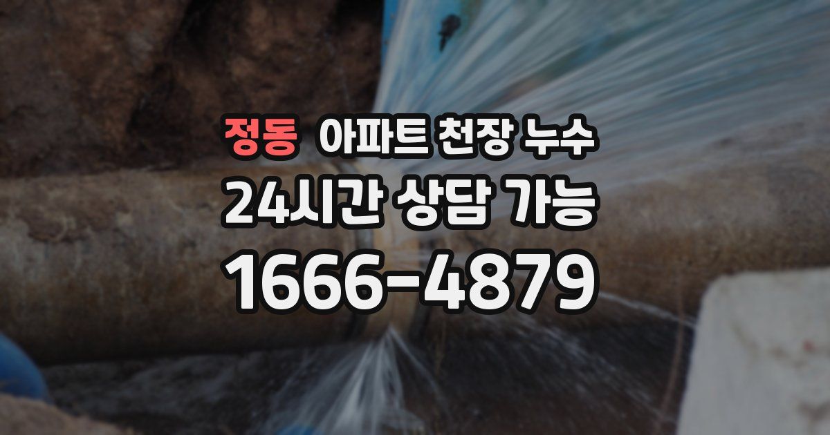 정동 아파트 천장 누수