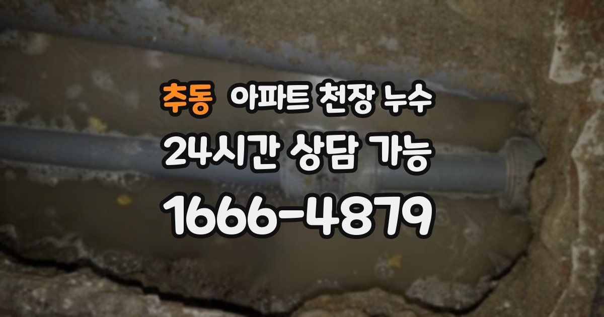 추동 아파트 천장 누수