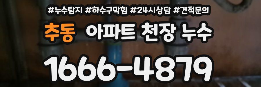 추동 아파트 천장 누수