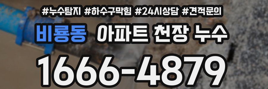 비룡동 아파트 천장 누수