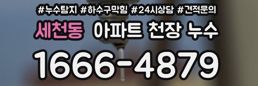 세천동 아파트 천장 누수