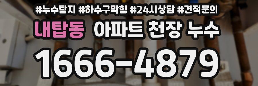 내탑동 아파트 천장 누수