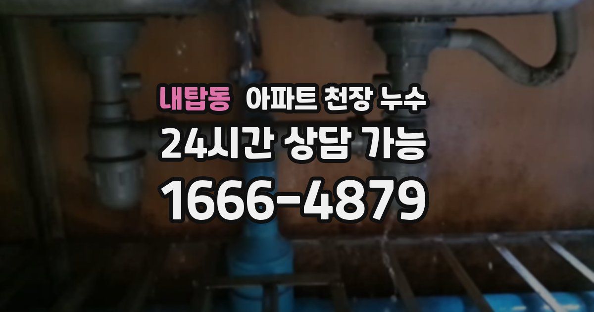 내탑동 아파트 천장 누수