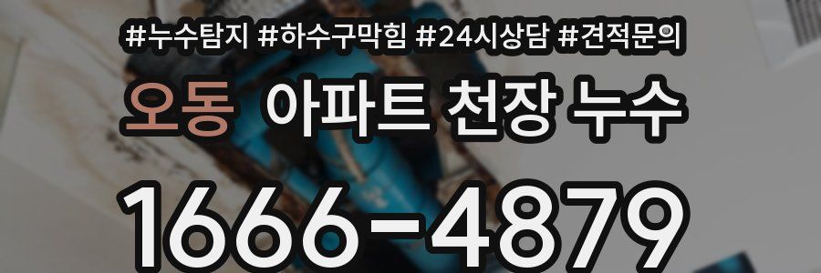 오동 아파트 천장 누수