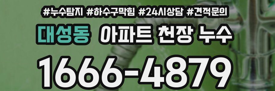 대성동 아파트 천장 누수