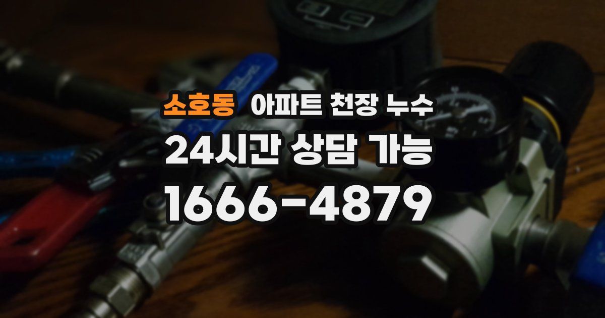 소호동 아파트 천장 누수