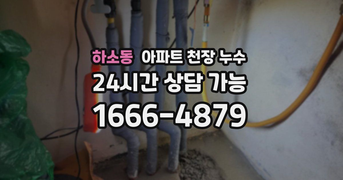 하소동 아파트 천장 누수
