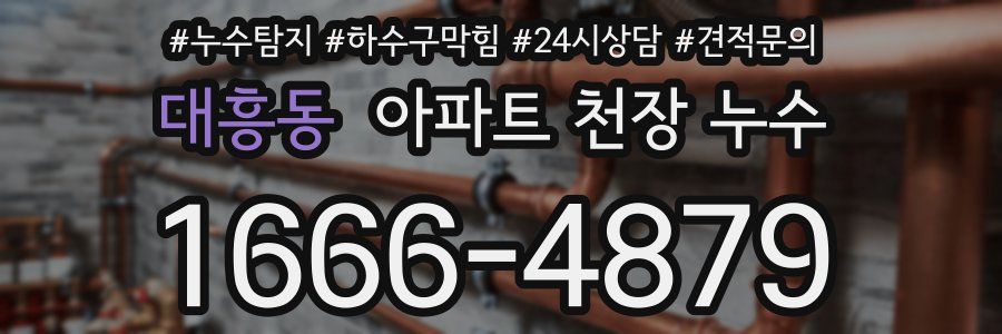 대흥동 아파트 천장 누수