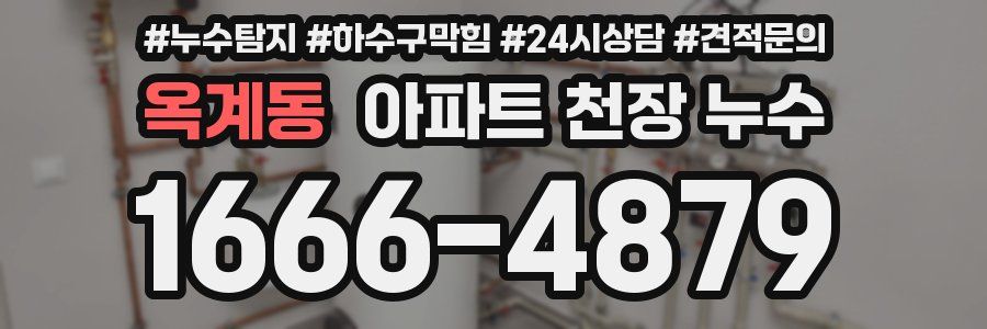 옥계동 아파트 천장 누수