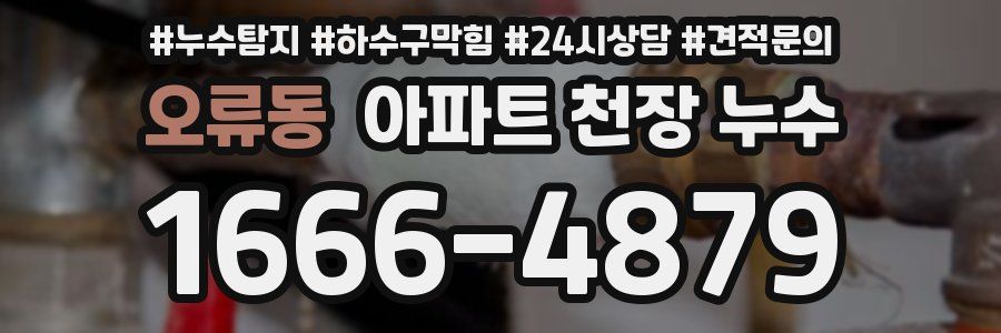 오류동 아파트 천장 누수