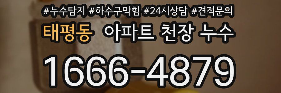 태평동 아파트 천장 누수