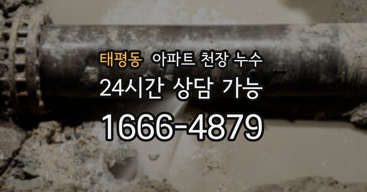 태평동 아파트 천장 누수