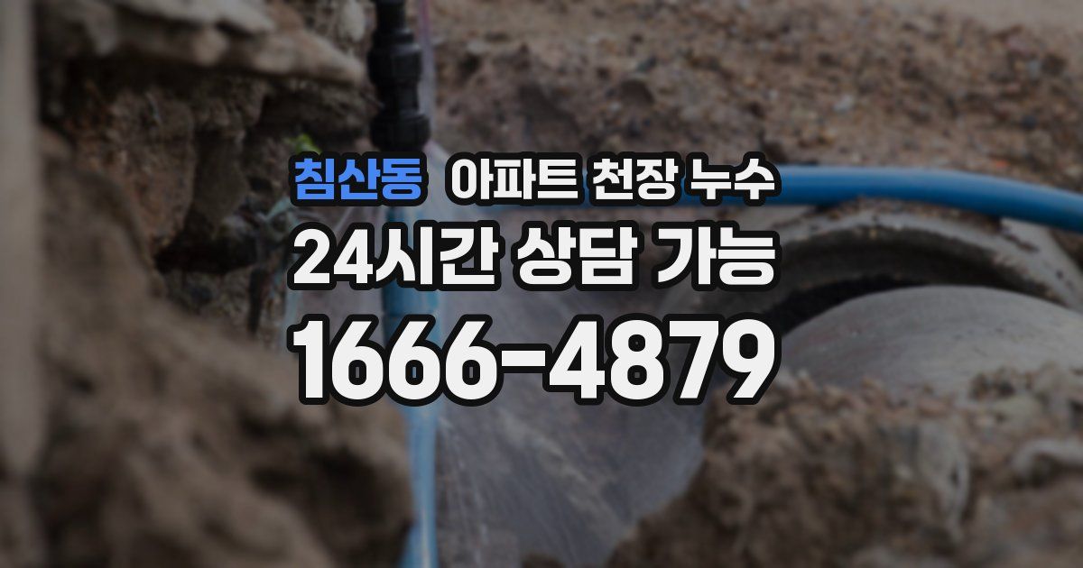 침산동 아파트 천장 누수