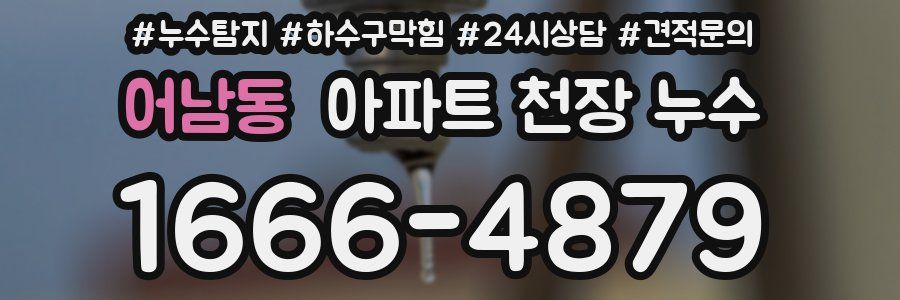 어남동 아파트 천장 누수
