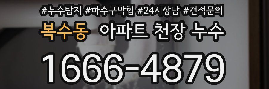 복수동 아파트 천장 누수