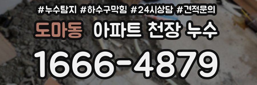 도마동 아파트 천장 누수