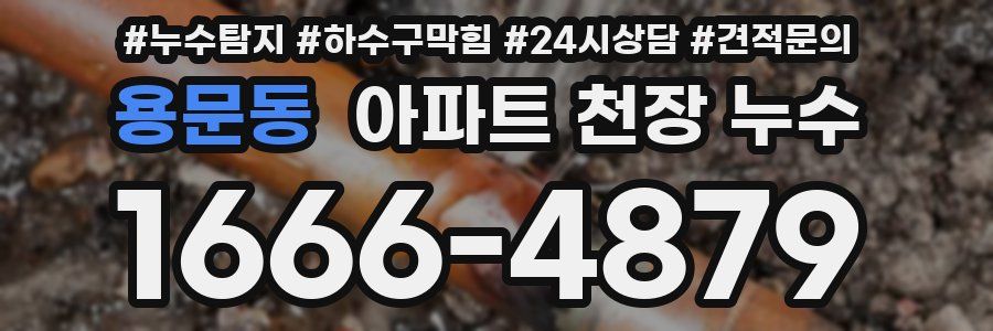 용문동 아파트 천장 누수
