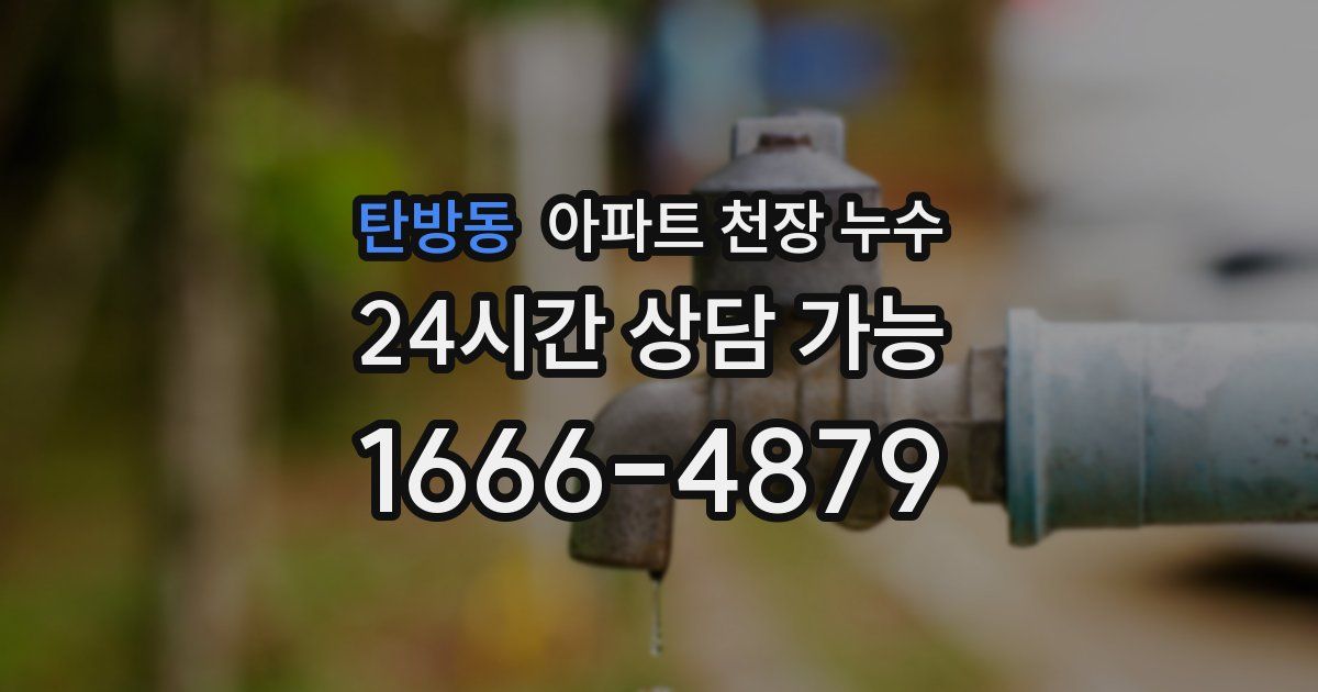 탄방동 아파트 천장 누수