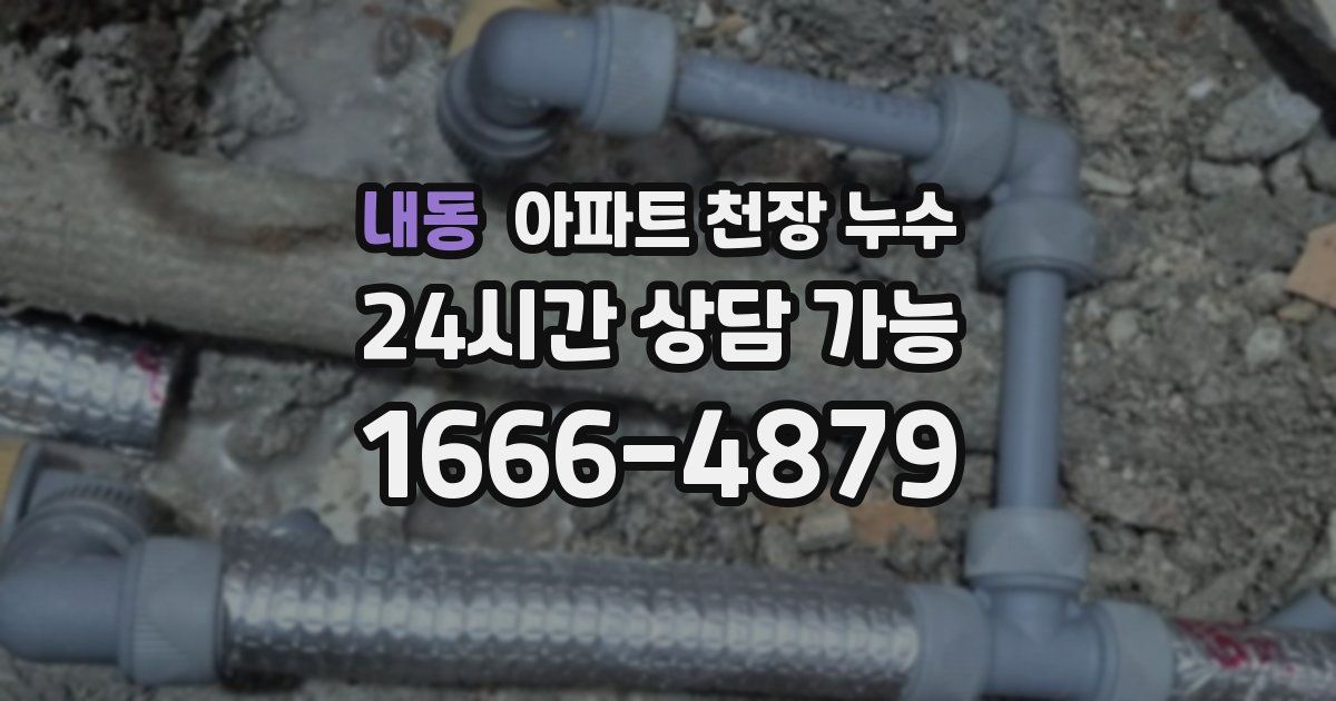 내동 아파트 천장 누수