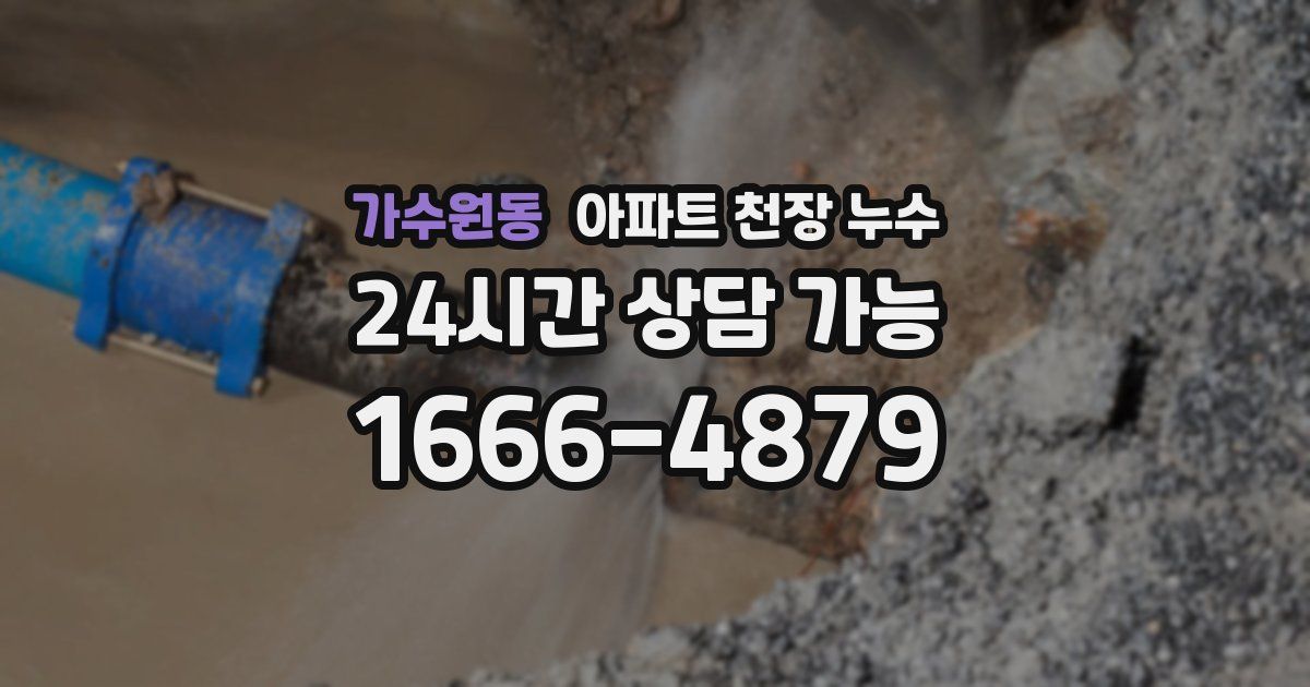 가수원동 아파트 천장 누수