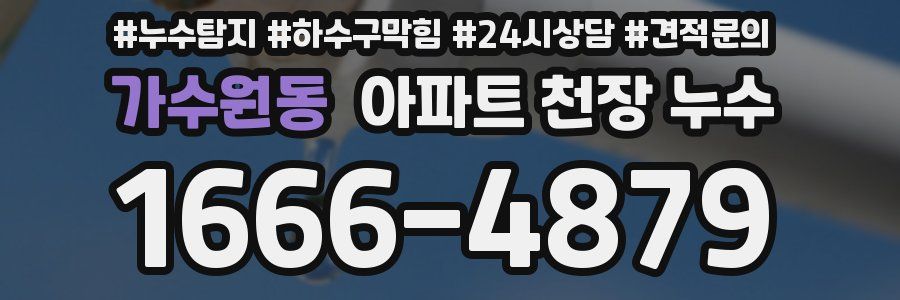가수원동 아파트 천장 누수