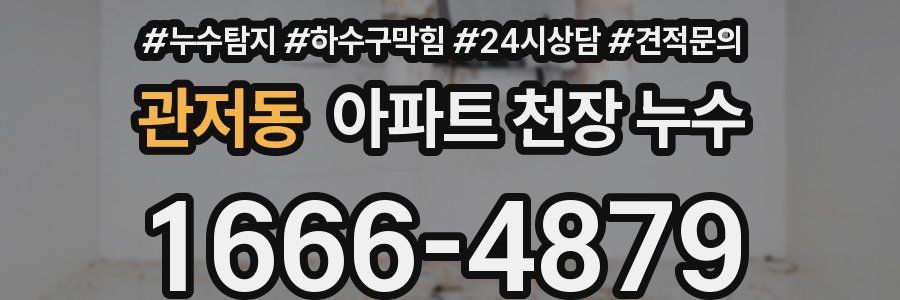 관저동 아파트 천장 누수