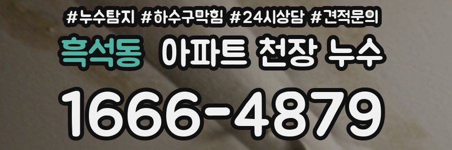 흑석동 아파트 천장 누수
