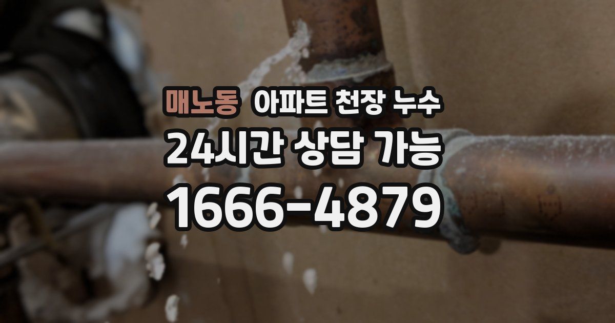 매노동 아파트 천장 누수