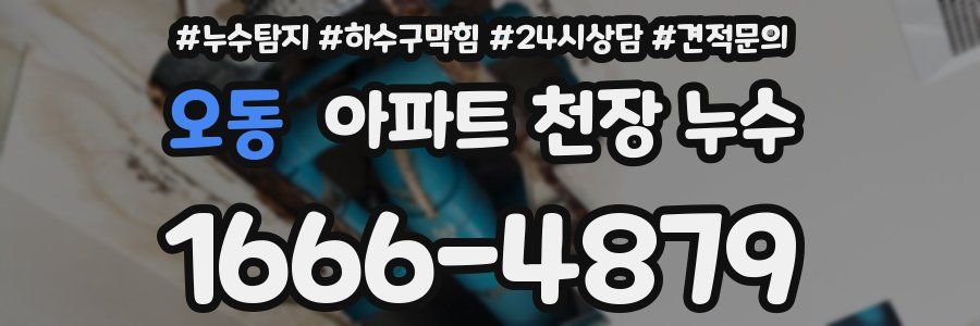 오동 아파트 천장 누수