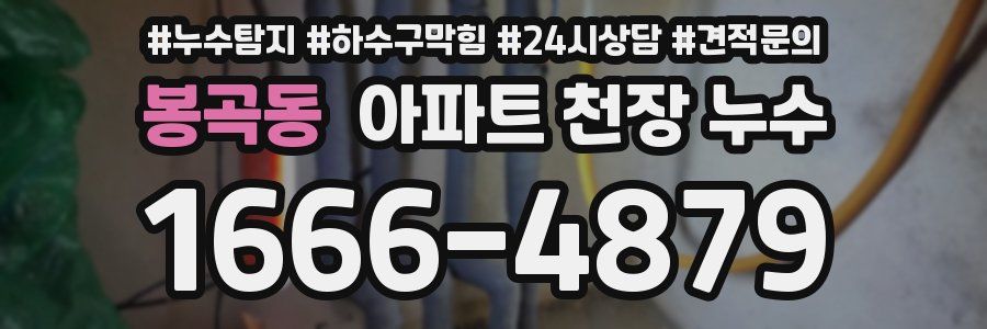 봉곡동 아파트 천장 누수