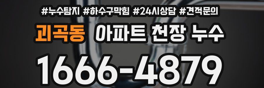 괴곡동 아파트 천장 누수
