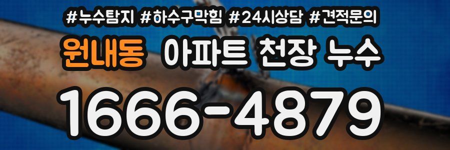 원내동 아파트 천장 누수