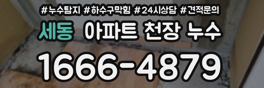 세동 아파트 천장 누수