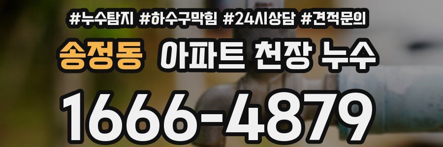 송정동 아파트 천장 누수