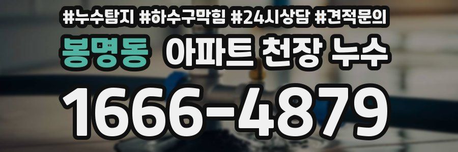 봉명동 아파트 천장 누수