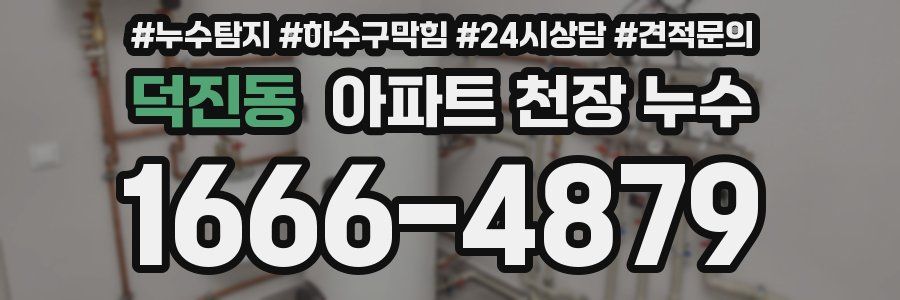 덕진동 아파트 천장 누수