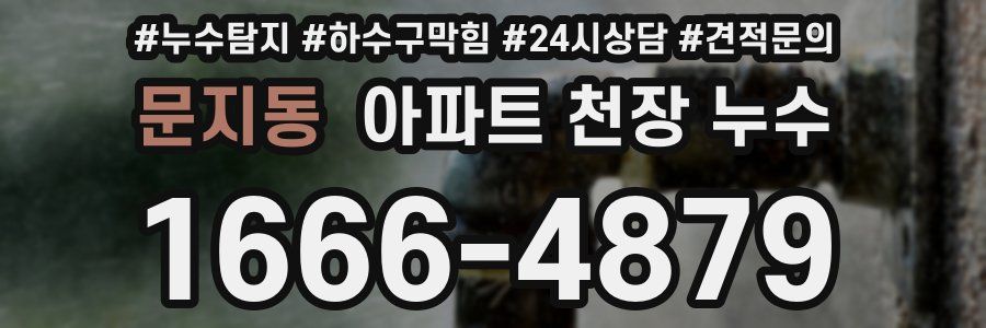문지동 아파트 천장 누수