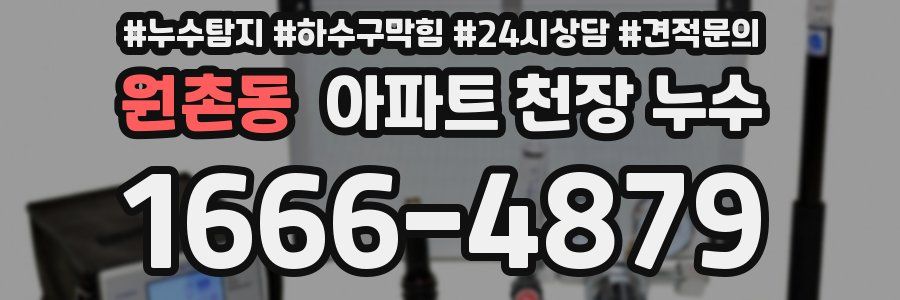 원촌동 아파트 천장 누수