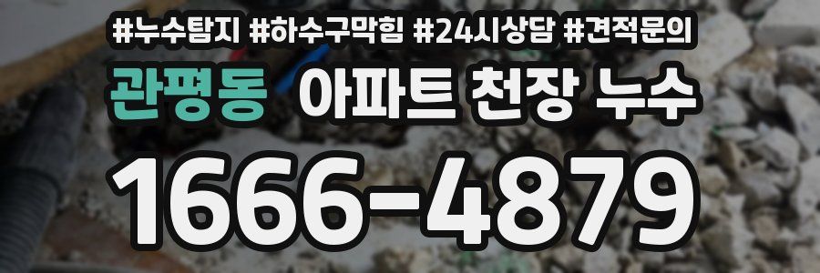 관평동 아파트 천장 누수