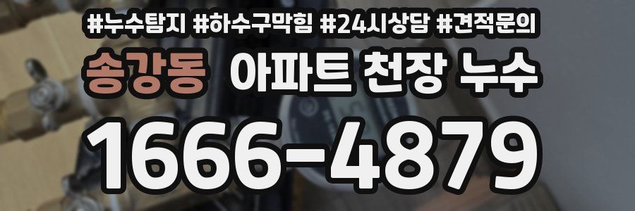 송강동 아파트 천장 누수