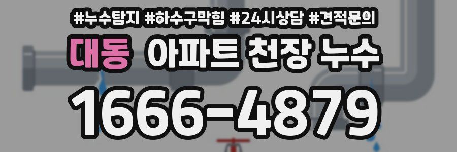 대동 아파트 천장 누수