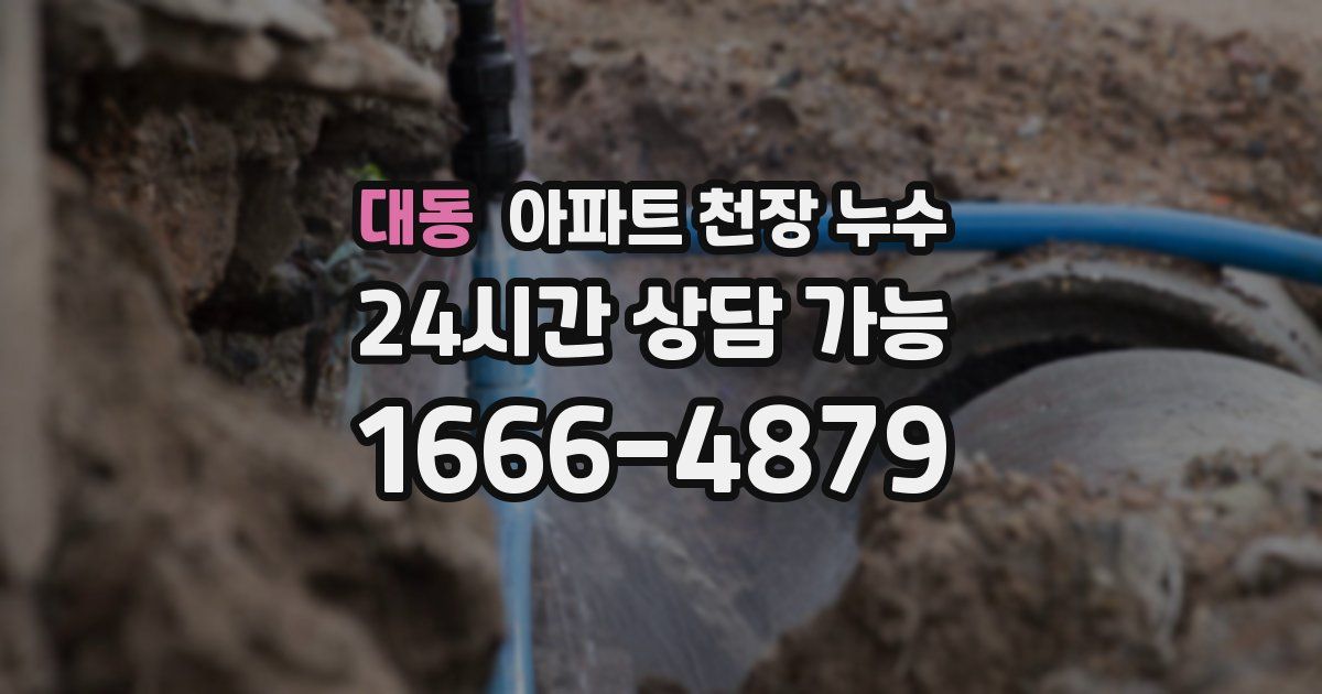 대동 아파트 천장 누수