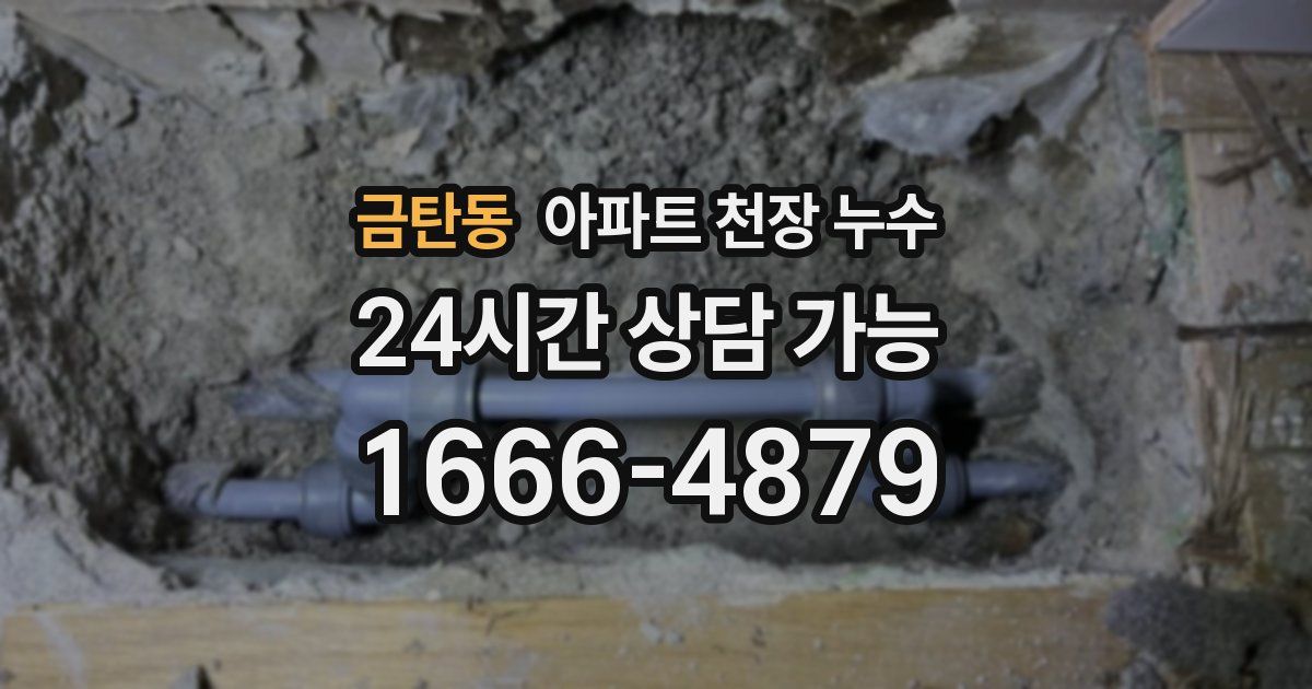 금탄동 아파트 천장 누수