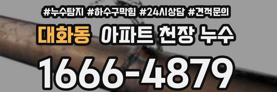 대화동 아파트 천장 누수