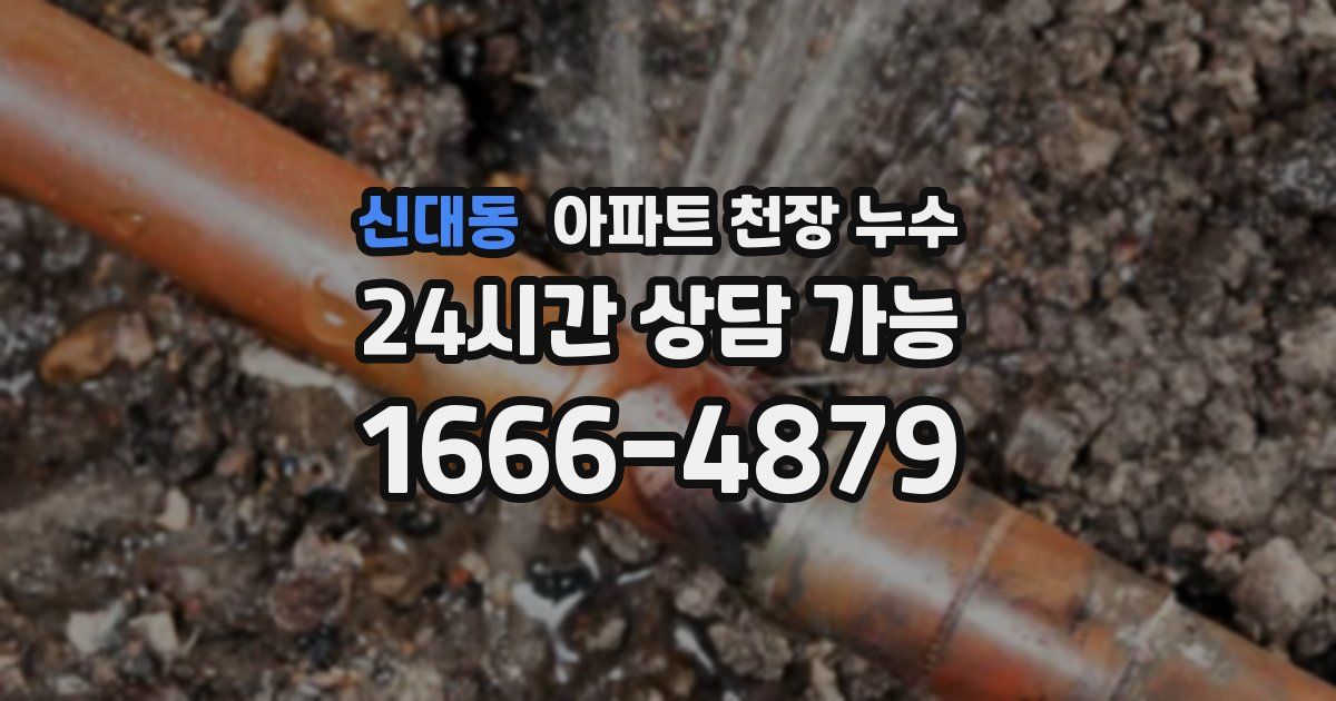 신대동 아파트 천장 누수
