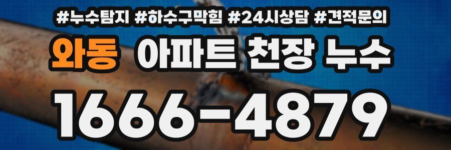 와동 아파트 천장 누수