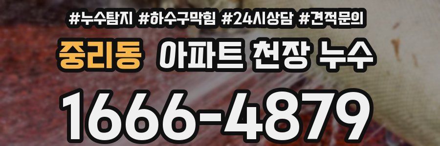중리동 아파트 천장 누수